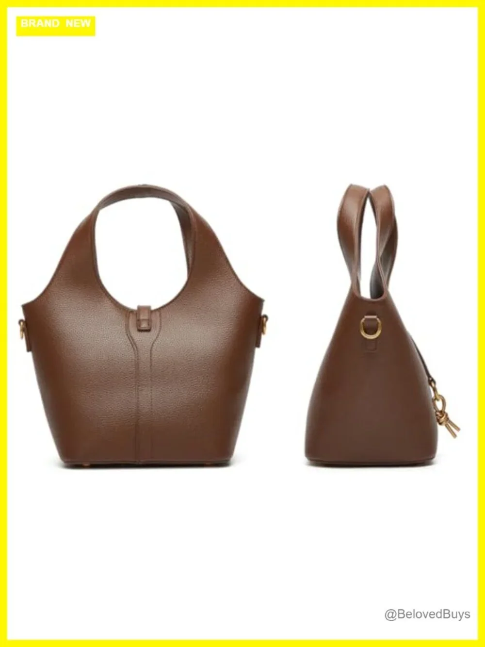 Women Bucket Bag PU Leather Hobo Shoulder Crossbody Vintage Tote